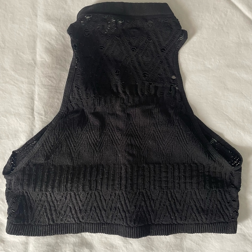 Free People Cropped Halter Bra